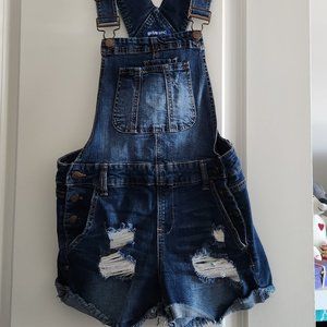 Dark blue denium overalls